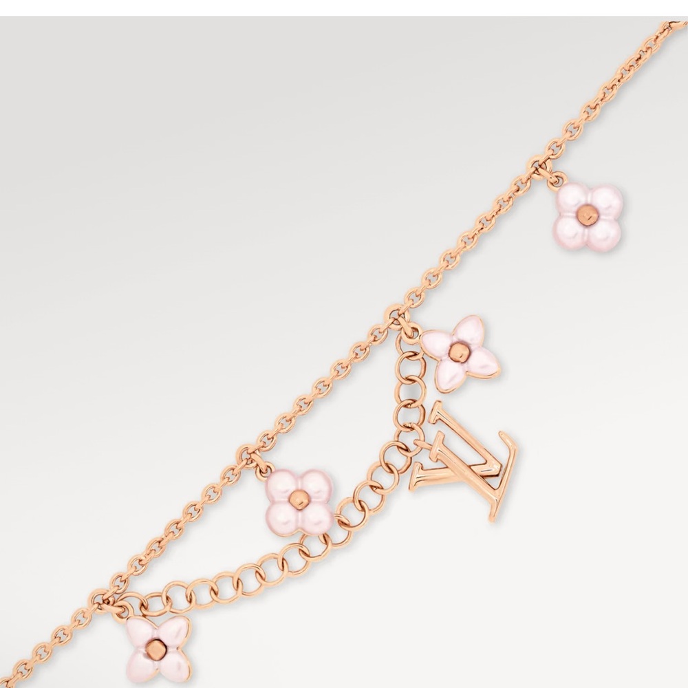 Louis Vuitton  floragram bracelet pink gold - Picture 3 of 7